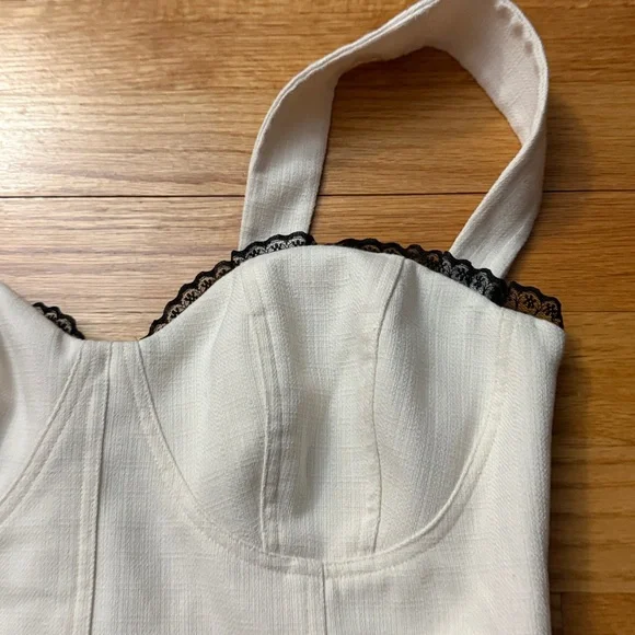 Reformation Alisa Top Ivory - Size 8 B07 - Picture 3 of 8